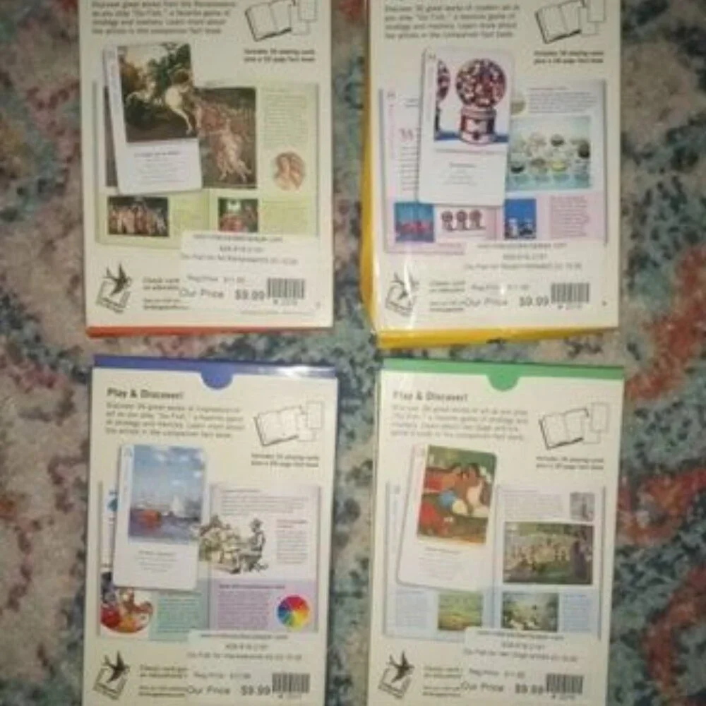 4 Sets Artist Go Fish Game Learning Homeschool